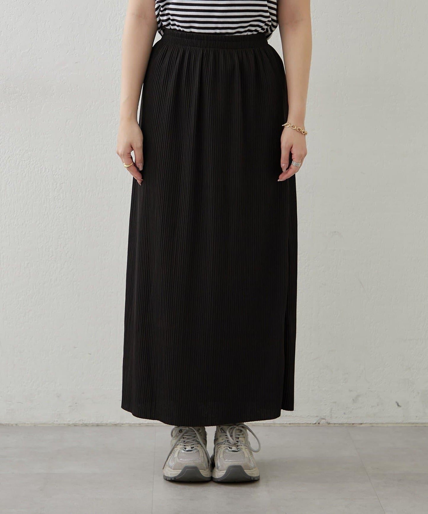 舒適顯瘦羅紋修身半身裙