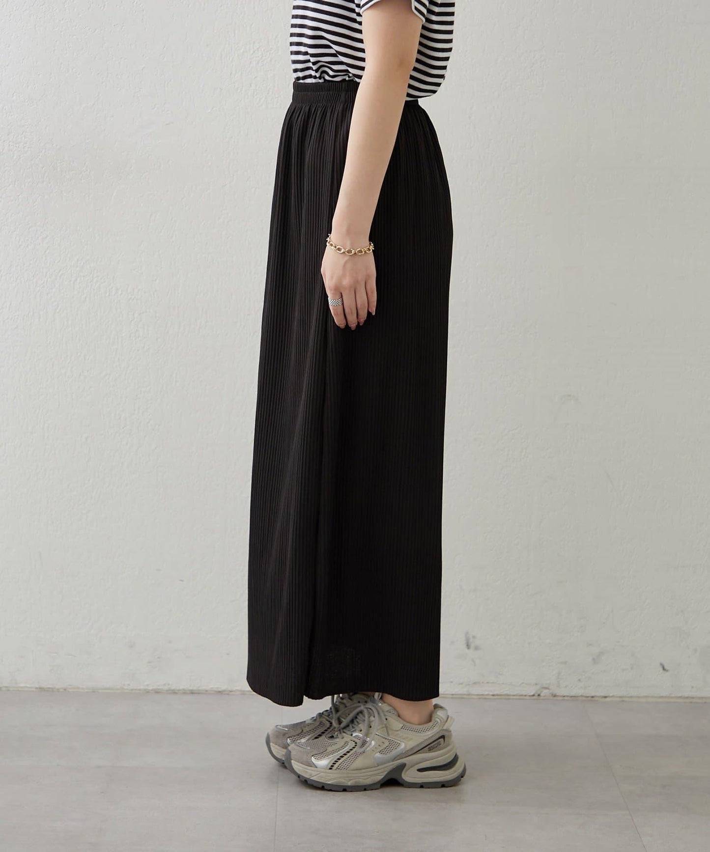 舒適顯瘦羅紋修身半身裙