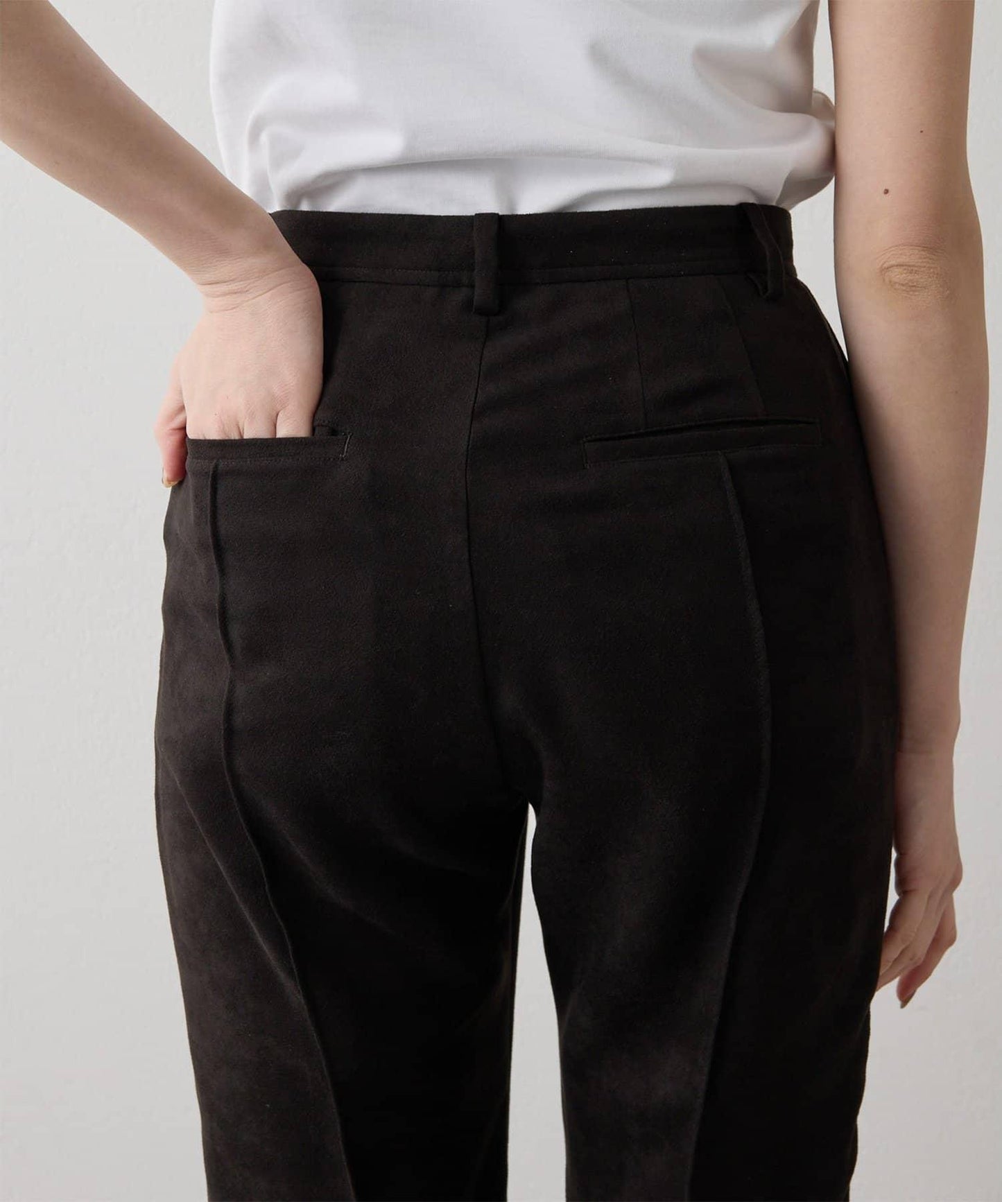 Drawing Numbers 仿麂皮褲子