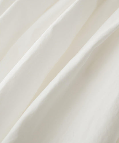 Drawing Numbers 天絲棉交織抽褶半身裙