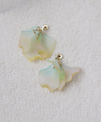 漸變花朵耳環
