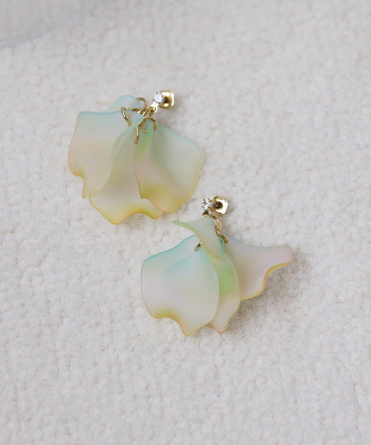 漸變花朵耳環