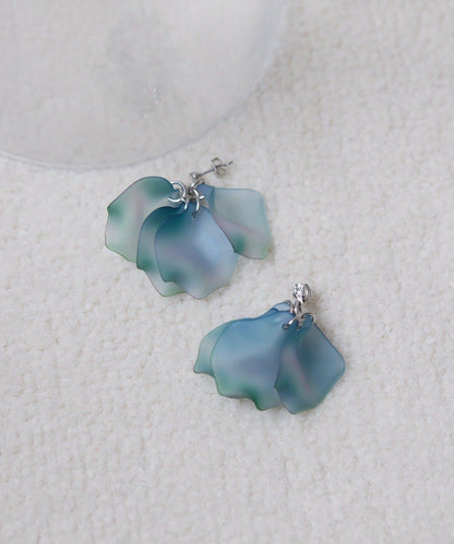 漸變花朵耳環