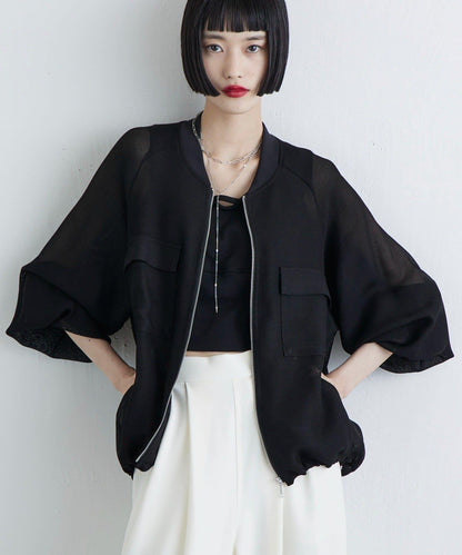 網眼拉鍊夾克外套