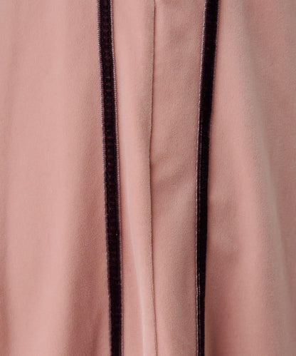 B 天鵝絨側邊條紋褲