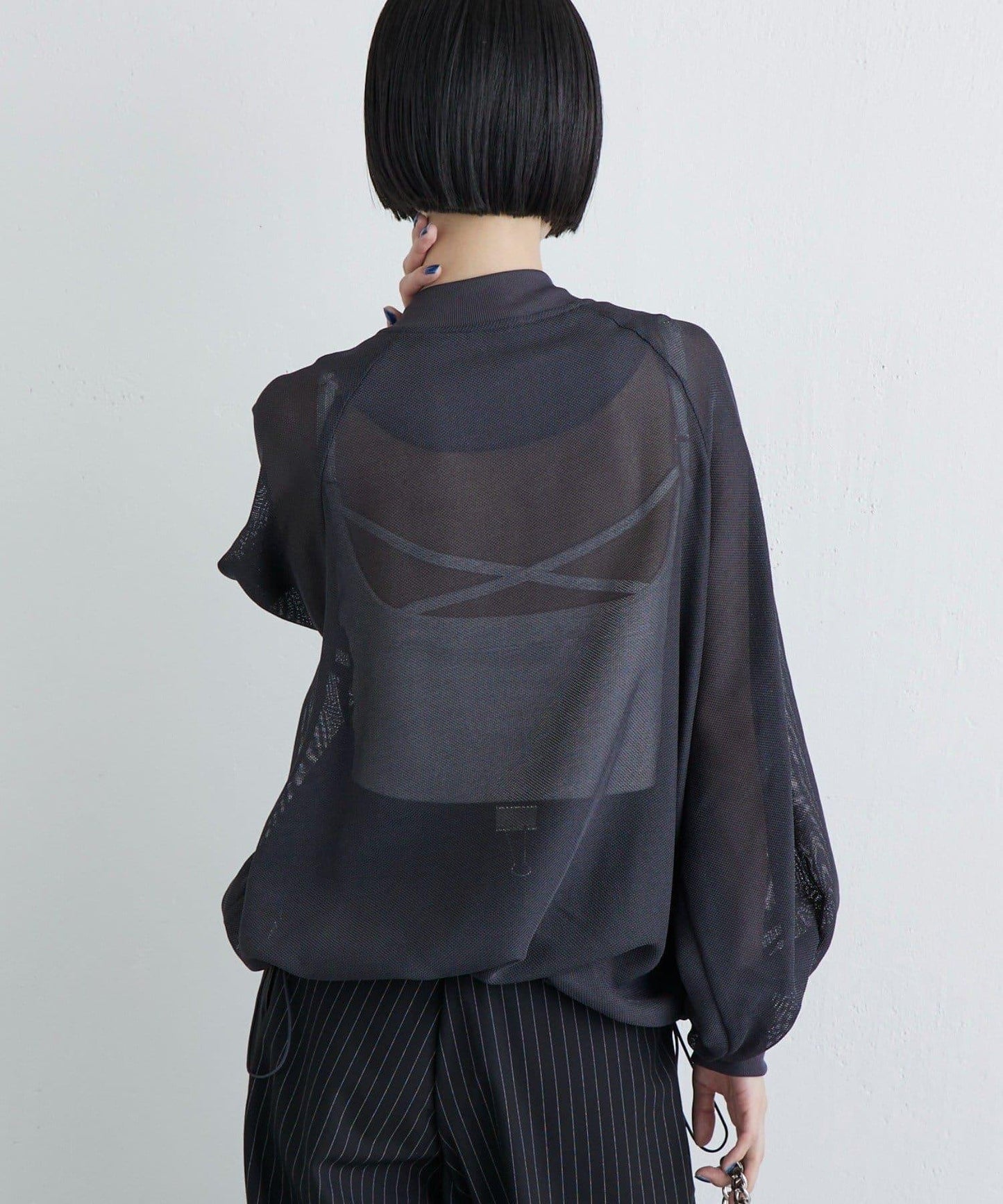 網眼拉鍊夾克外套