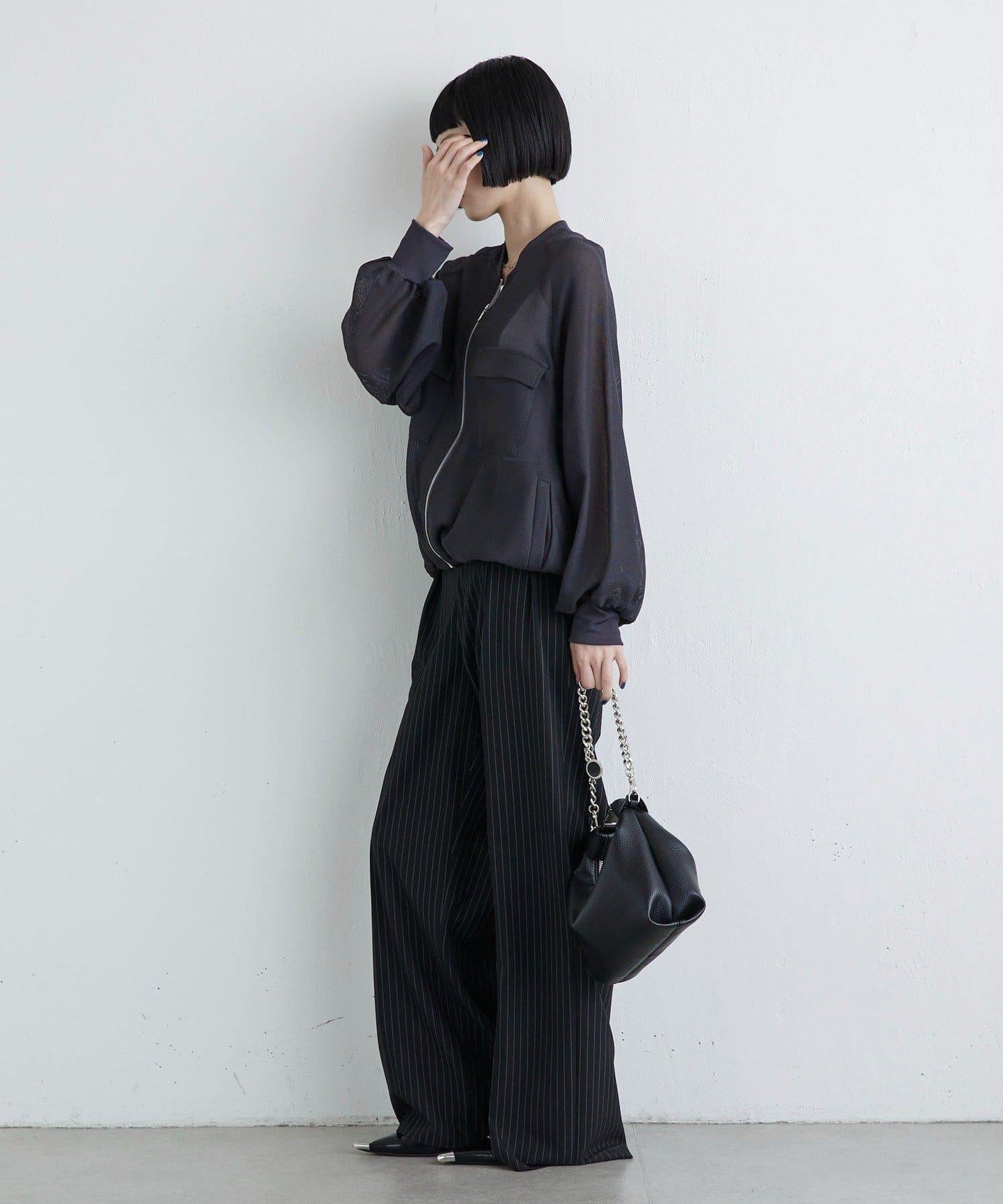 網眼拉鍊夾克外套