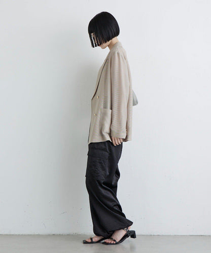 網眼雙排扣西裝外套