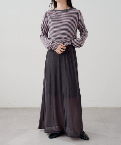 B 透感雙面設計連衣裙