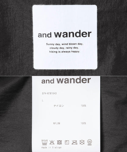 寬鬆防撕裂 and wander OVERSIZED RIP JACKET