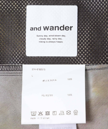 and wander ROA PRINTED BREATHABLE 褲子
