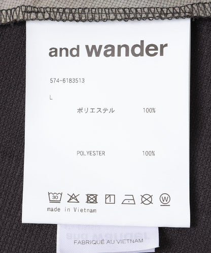 and wander ROA PRINTED BREATHABLE 印花透氣襯衫