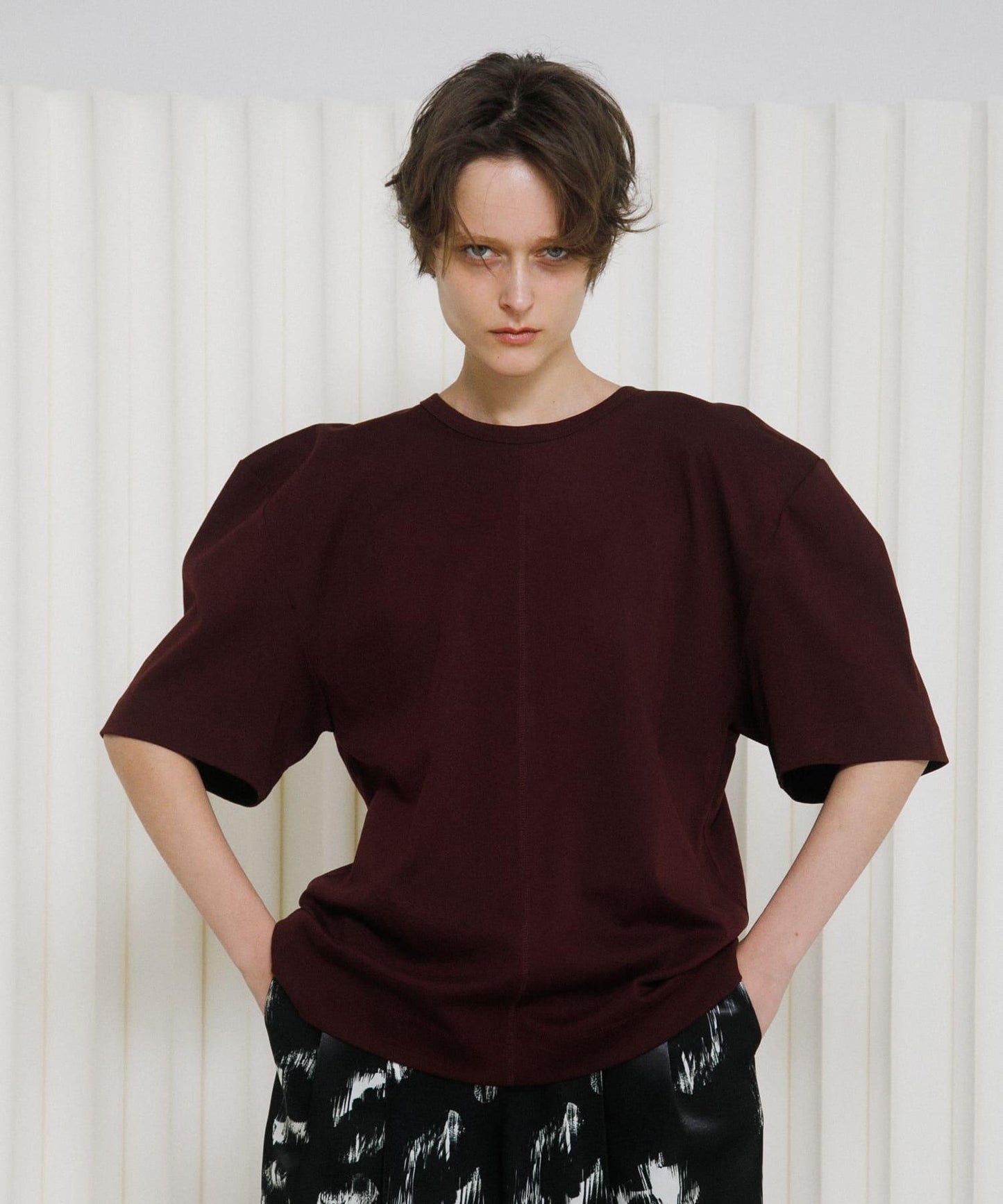 泡泡袖設計 big tee T恤