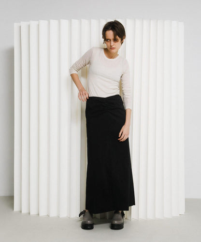 層疊滾邊設計 T恤 layered piping tee