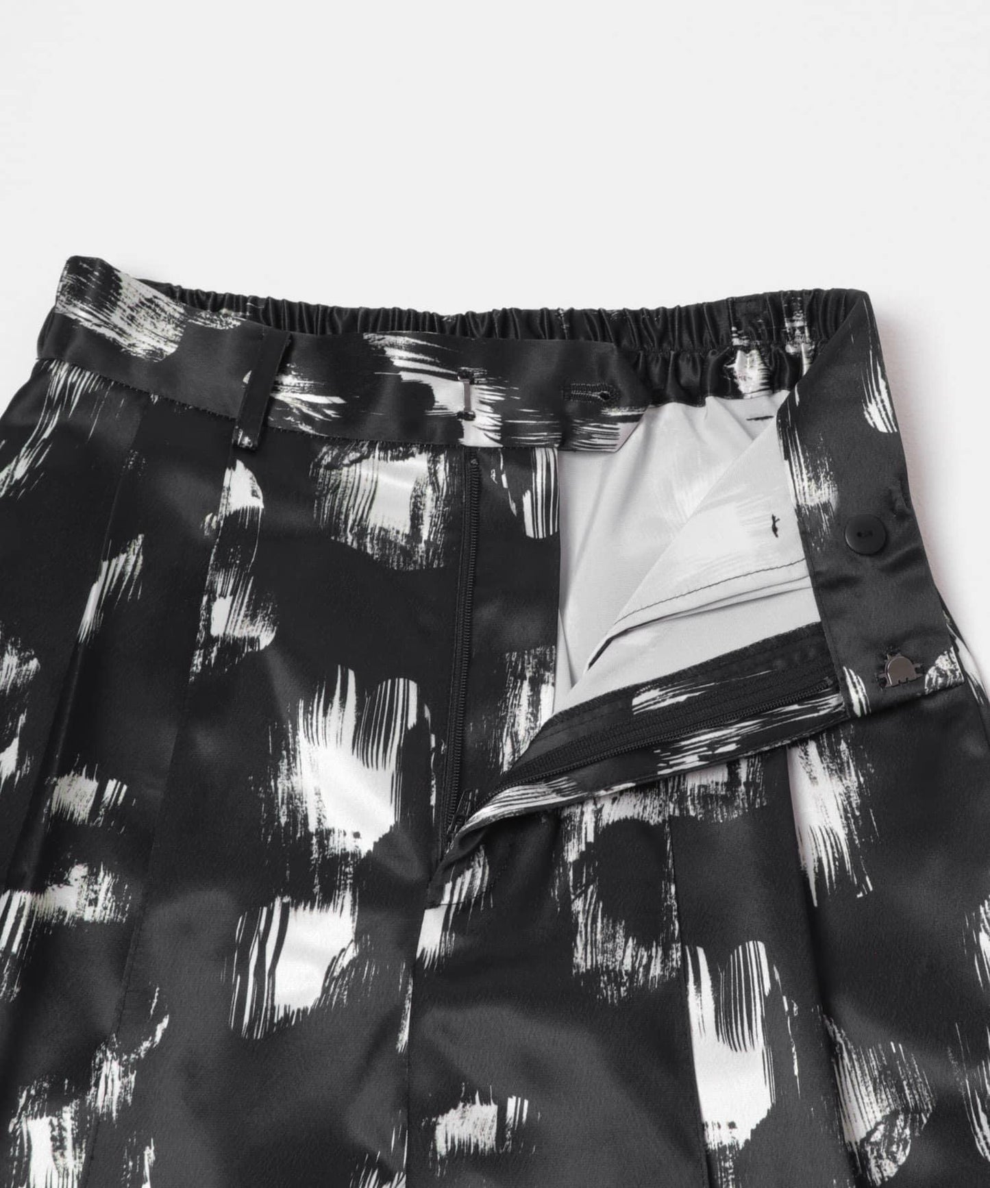 black flower 圖案 褲子