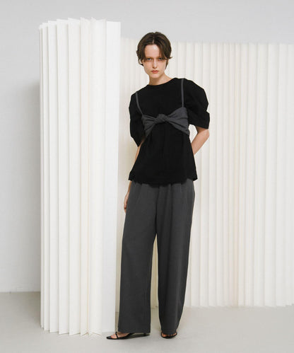 泡泡袖設計 big tee T恤