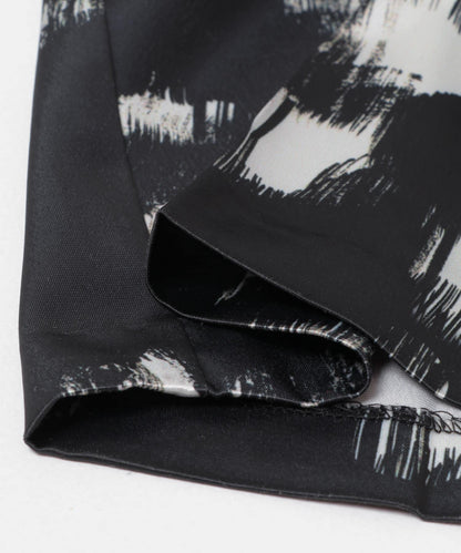 black flower 圖案 褲子