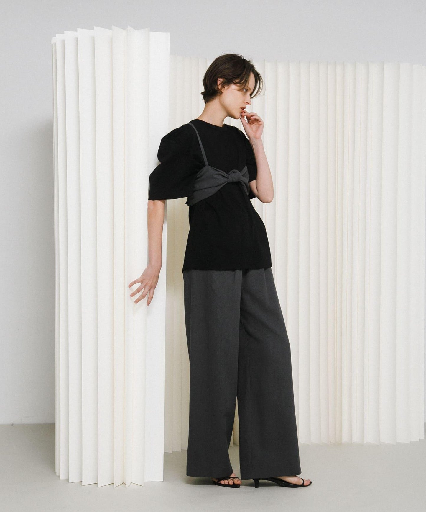 泡泡袖設計 big tee T恤