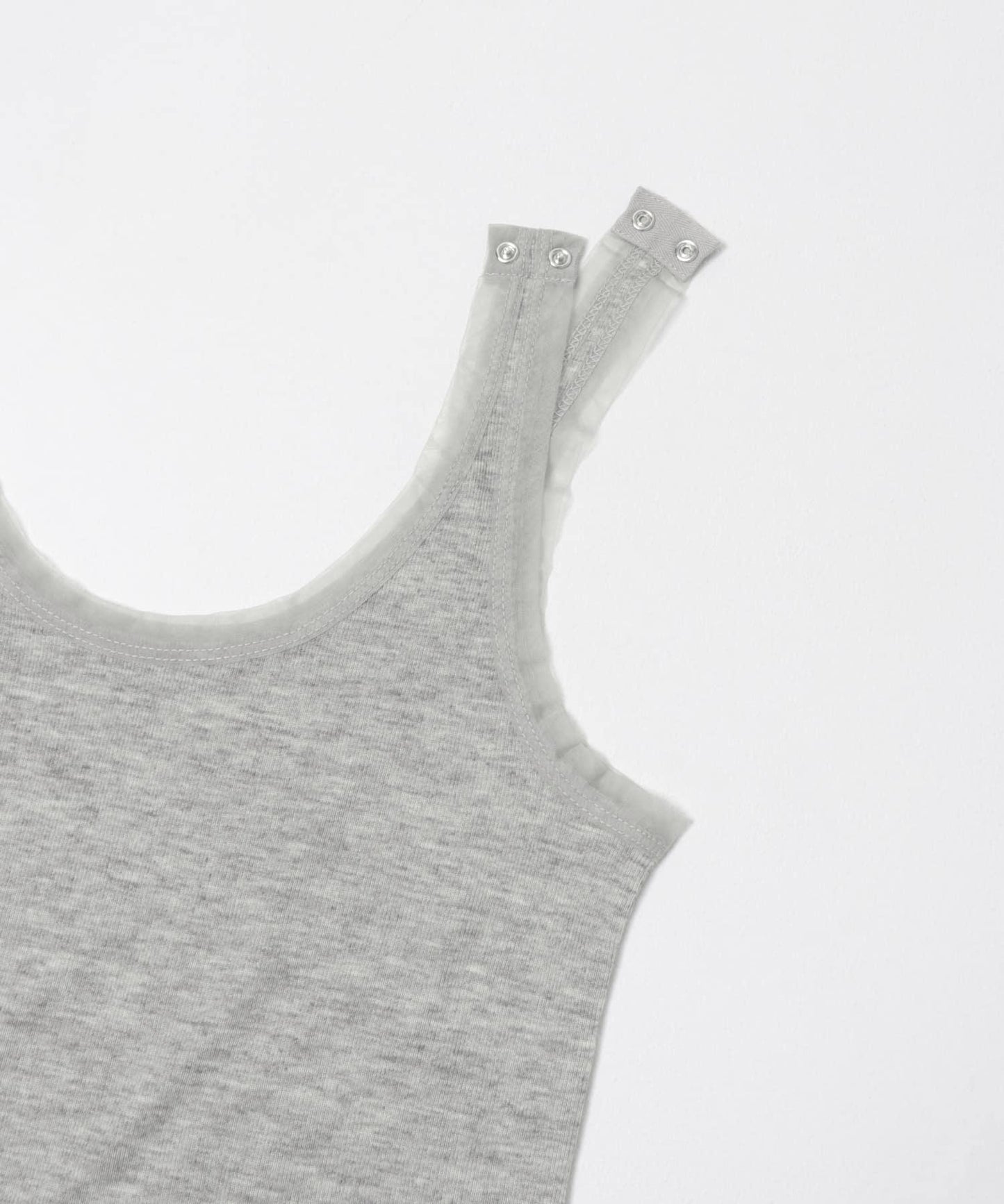 層疊滾邊設計 T恤 layered piping tee