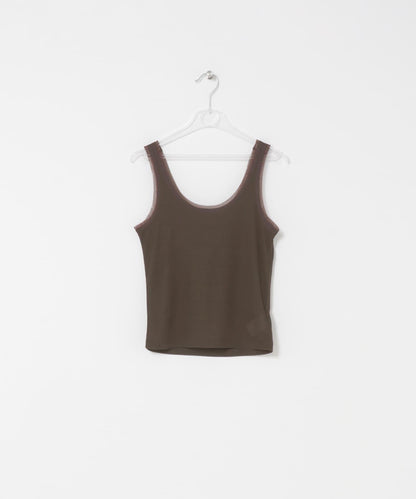 層疊滾邊設計 T恤 layered piping tee