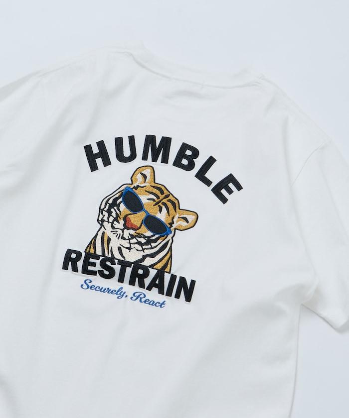 寬鬆版型 背部刺繡設計 TIGER 圓領T恤