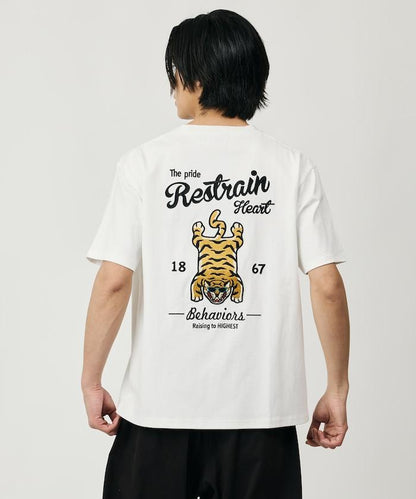 寬鬆版型 背部刺繡設計 TIGER 圓領T恤