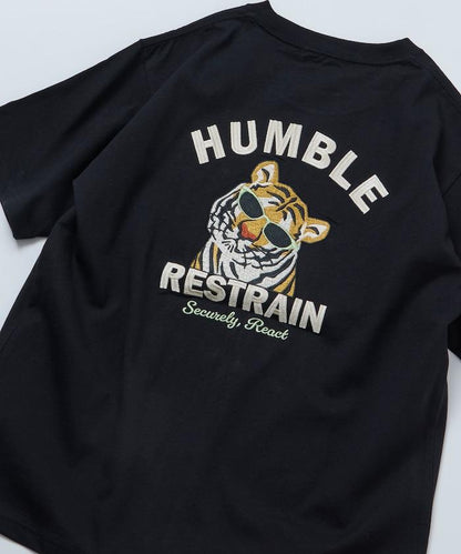 寬鬆版型 背部刺繡設計 TIGER 圓領T恤