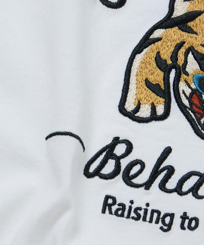 寬鬆版型 背部刺繡設計 TIGER 圓領T恤