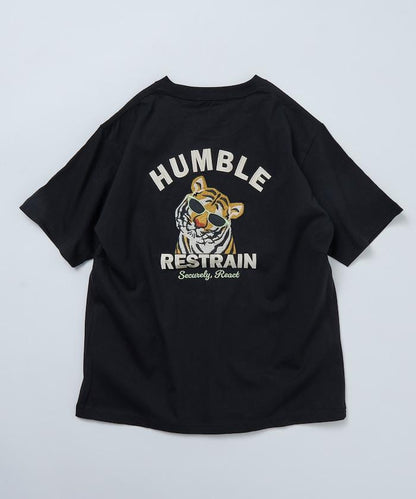 寬鬆版型 背部刺繡設計 TIGER 圓領T恤