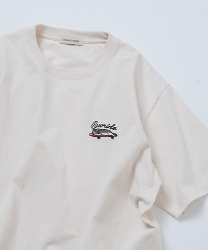 寬鬆版 單點動物刺繡 圓領 T恤