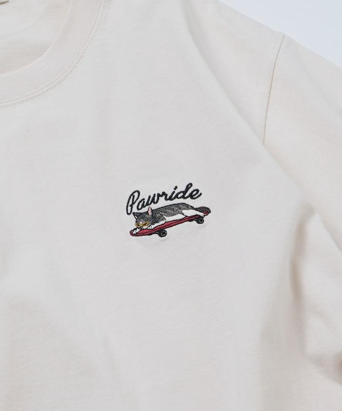 寬鬆版 單點動物刺繡 圓領 T恤