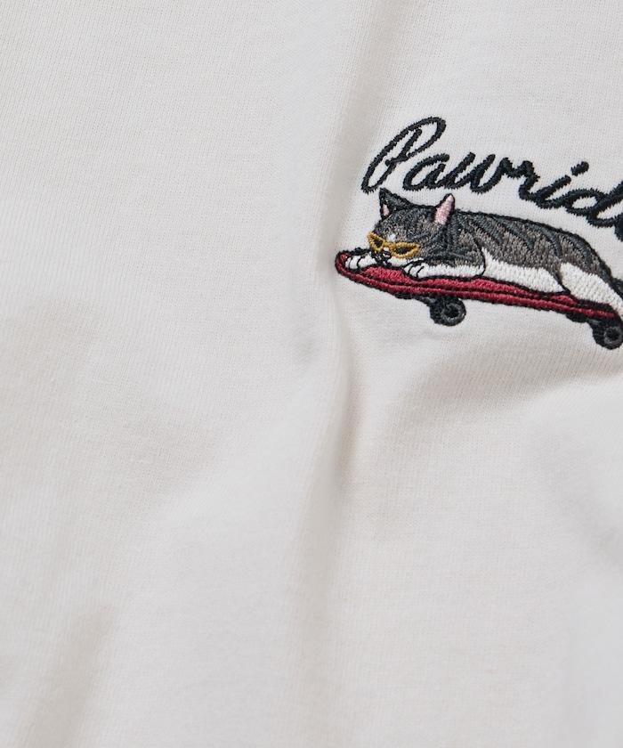 寬鬆版 單點動物刺繡 圓領 T恤