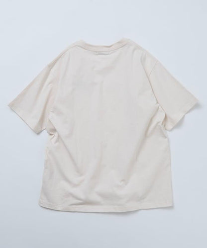 寬鬆版 單點動物刺繡 圓領 T恤