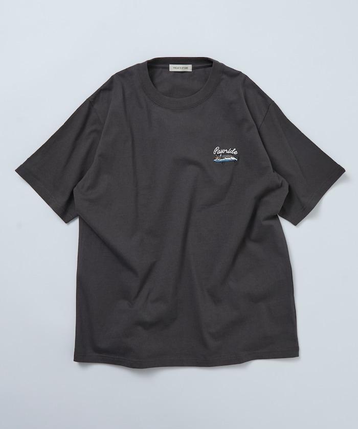 寬鬆版 單點動物刺繡 圓領 T恤