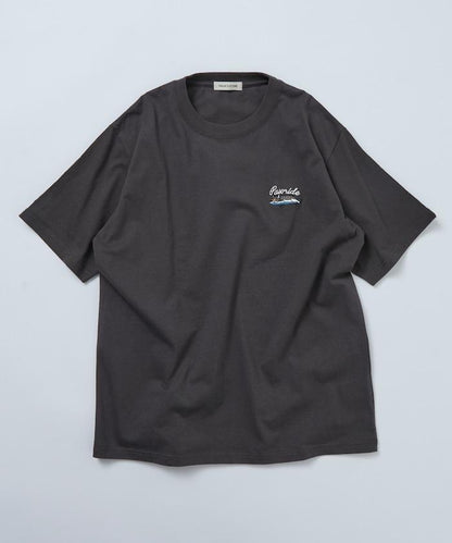 寬鬆版 單點動物刺繡 圓領 T恤