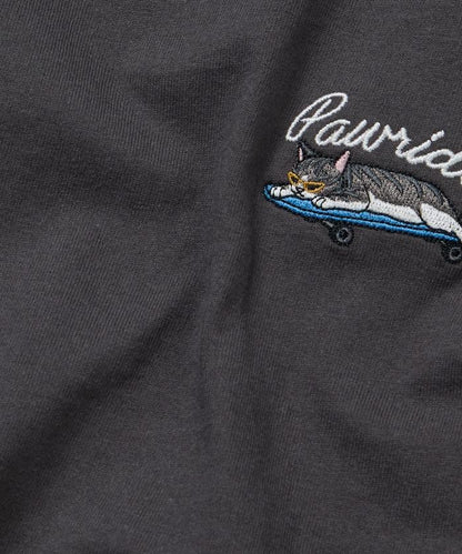 寬鬆版 單點動物刺繡 圓領 T恤