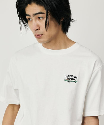 寬鬆版 單點動物刺繡 圓領 T恤