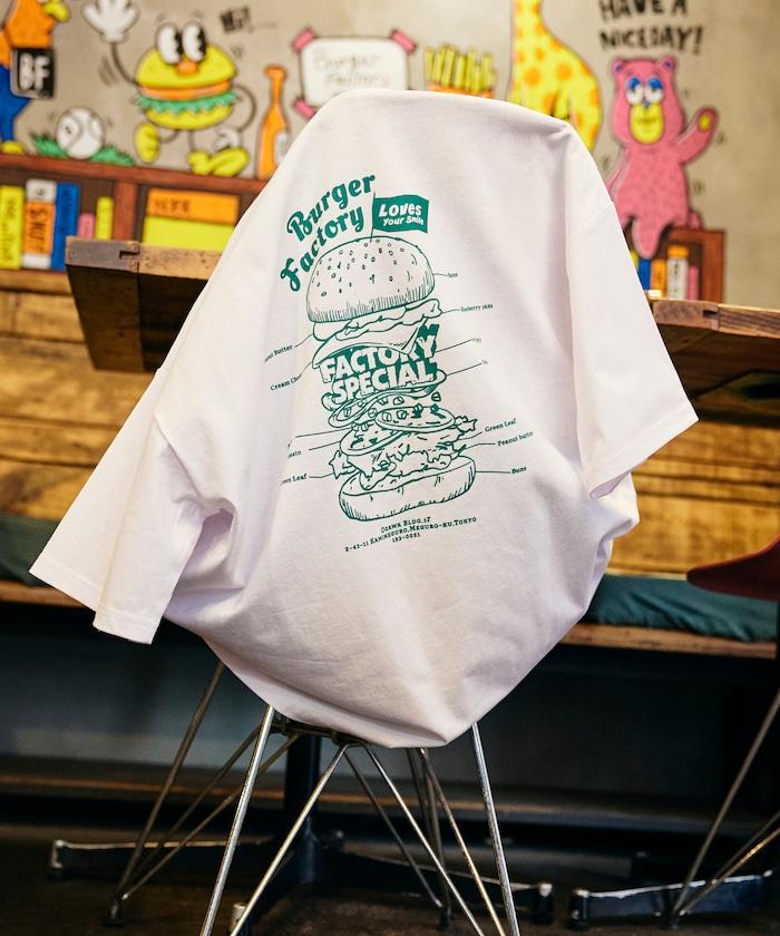 Burger Factory×FREAK'S STORE  寬鬆版型 後背印花 圓領T恤