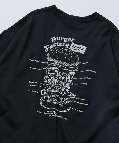 Burger Factory×FREAK'S STORE  寬鬆版型 後背印花 圓領T恤