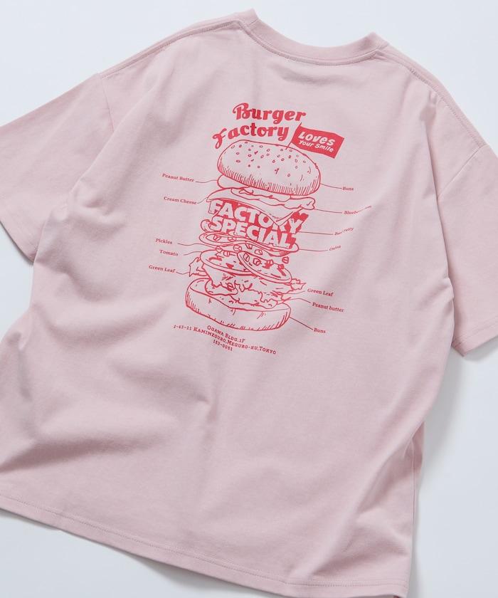 Burger Factory×FREAK'S STORE  寬鬆版型 後背印花 圓領T恤