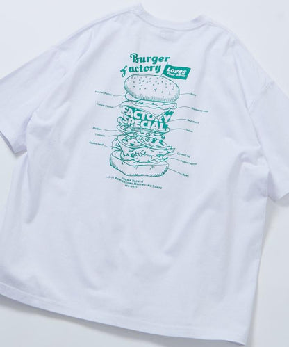 Burger Factory×FREAK'S STORE  寬鬆版型 後背印花 圓領T恤