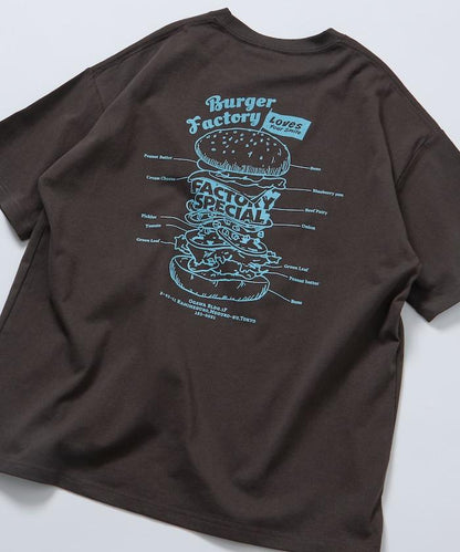 Burger Factory×FREAK'S STORE  寬鬆版型 後背印花 圓領T恤