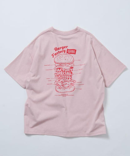 Burger Factory×FREAK'S STORE  寬鬆版型 後背印花 圓領T恤