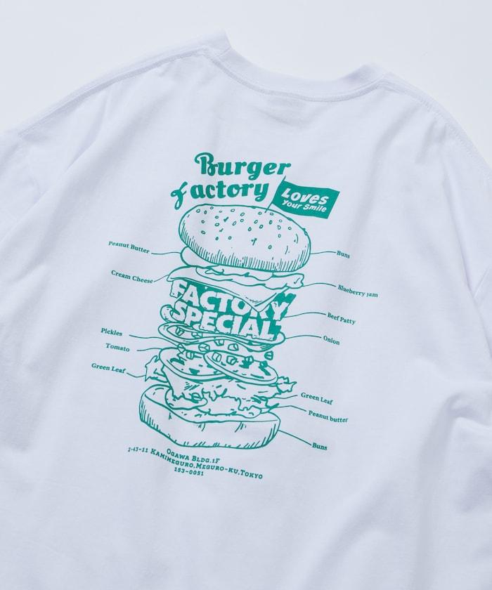 Burger Factory×FREAK'S STORE  寬鬆版型 後背印花 圓領T恤