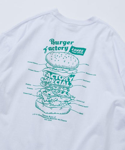 Burger Factory×FREAK'S STORE  寬鬆版型 後背印花 圓領T恤