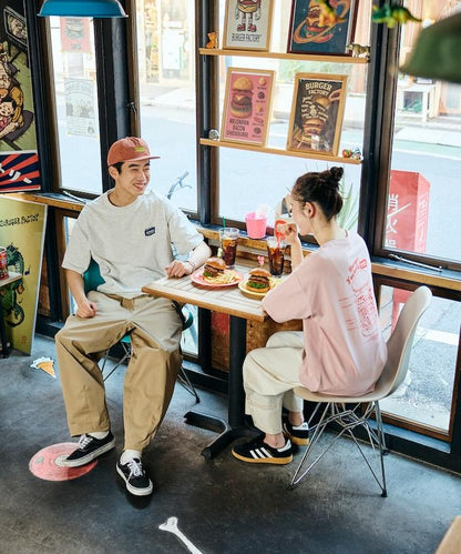 Burger Factory×FREAK'S STORE  寬鬆版型 後背印花 圓領T恤