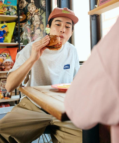 Burger Factory×FREAK'S STORE  寬鬆版型 後背印花 圓領T恤