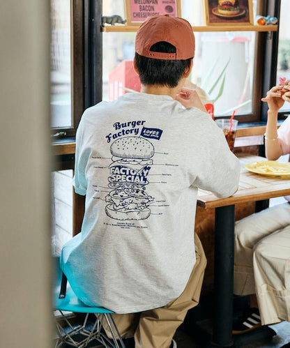 Burger Factory×FREAK'S STORE  寬鬆版型 後背印花 圓領T恤