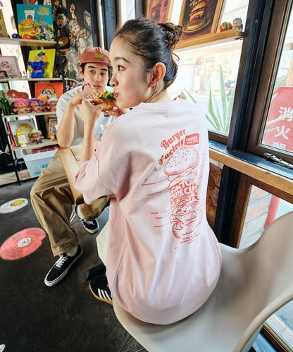 Burger Factory×FREAK'S STORE  寬鬆版型 後背印花 圓領T恤