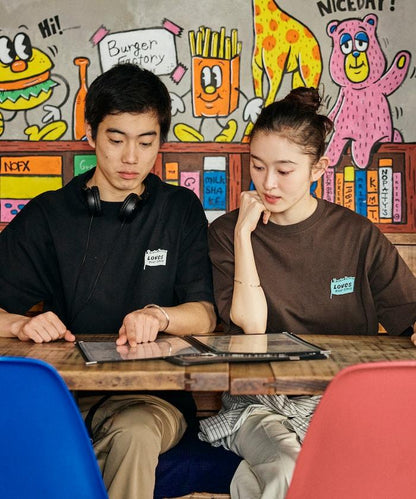 Burger Factory×FREAK'S STORE  寬鬆版型 後背印花 圓領T恤